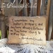 Mother's Day Gift, Mother's Prayers, Quote by Abraham Lincoln, Primitive, Hand Stitched Pillow