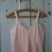1950s Vintage Pink Full Slip Sheer with Tiny Flowers Bust Size 34 Medium by Philmaid