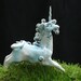 unicorn figurine - Morning - porcelain animal -second