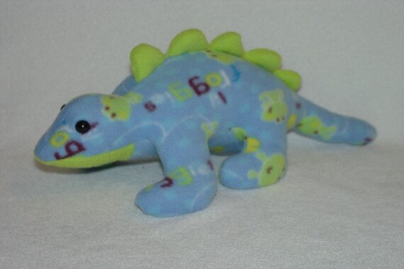 blue stuffed dinosaur