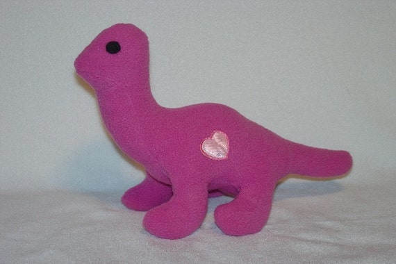 pink dinosaur plush