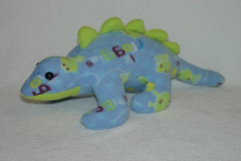 cute blue dinosaur plush