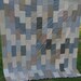 SALE SALE SALE Vintage Brick Pattern Quilt Top made from Mens Clothing Shirting