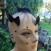 Vintage Ladies Black Whimsey with Netting and Bows