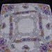 Vintage Purple Floral Ladies Print Handkerchief Hankie