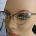 Vintage 1950s Era Cat Eye Ornate Aluminum and Gold Filled Eyeglasses