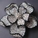 Vintage Kenneth Jay Lane Rhinestone Flower Brooch
