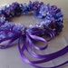 Lilac Lavender Violet Flower Girl Wreath