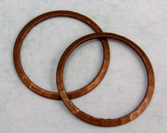 Hammered Ring, Vintage Patina, Trinity Brass, 2 Pc. VP130