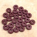Mykonos Greek Ceramic Beads Round Washer 8mm Deco Purple 25 Pieces M19
