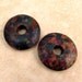 Mykonos Greek Ceramic Donut Pendant 25 mm Melitzania 2 Pieces M44