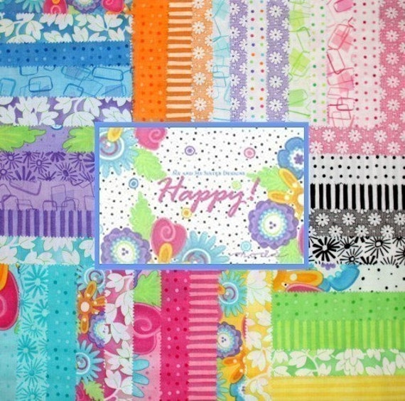 Happy 5 inch Charm Square Pack from Moda Fabrics