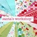 21 - 5 inch charm squares Santa's Workshop by Riley Blake