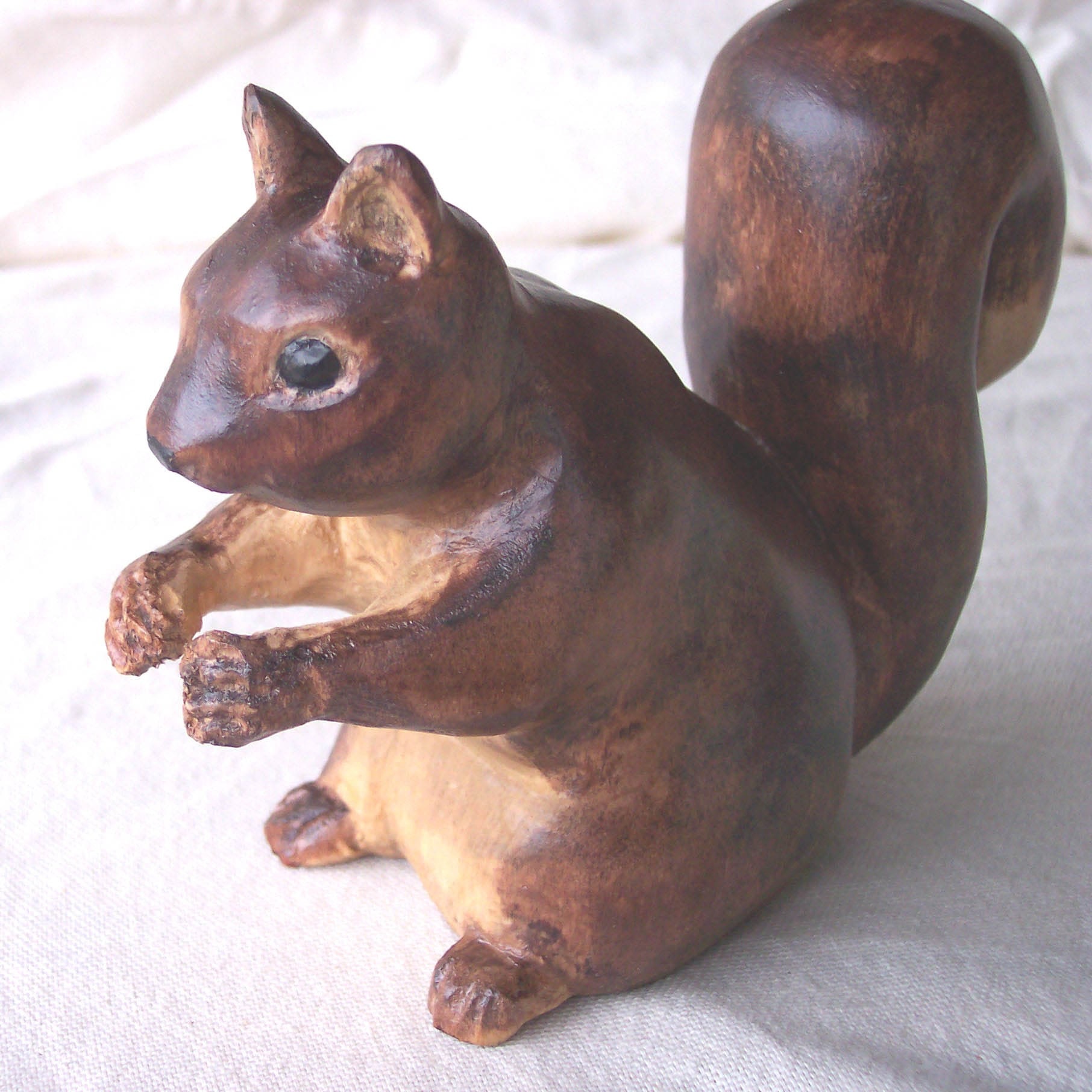 Squirrel Wood Carving by GoodWoodDogs on Etsy