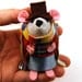 RESERVED for skyefire - Doctor Who Tom Baker ornament felt mouse hamster rat mice cute gift for animal lover or dr who fan collector