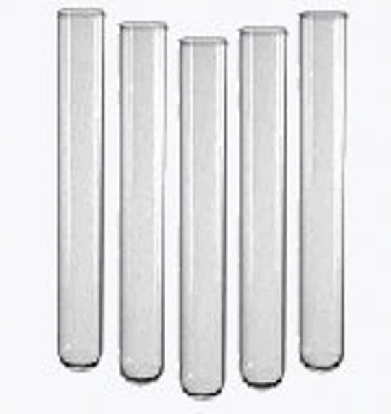 5 clear glass test tubes PIF by NevadaCraftSupply on Etsy
