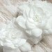 Wedding Hair flowers in White, Wedding Head Piece, White Brides Flower Clips, Vintage Wedding Hair Piece White Fascinator Flower clip