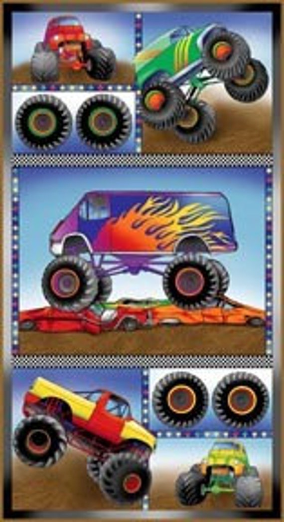 Monster Truck Panel Fabric