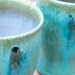 20 oz Stoneware Tumbler in Turquoise Pint Glass