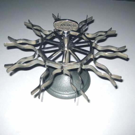 Fabulous Vintage Standard Rubber Stamp Holder by grandmothersattic