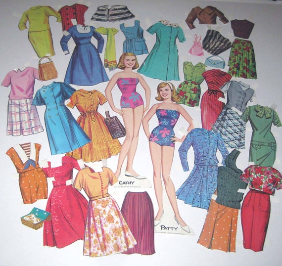 Vintage 1960s The Patty Duke Show Paper Dolls