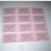 Vintage 1960s Drive In Movie Theatre Driver's Pass Ferguson Hills Never Used Set of 12