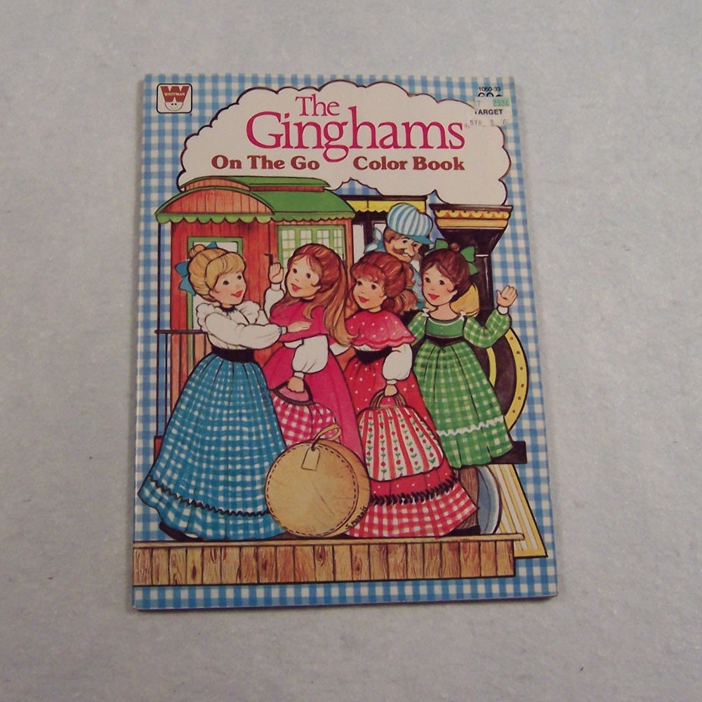 Vintage 1980s The Ginghams On The Go Coloring Book