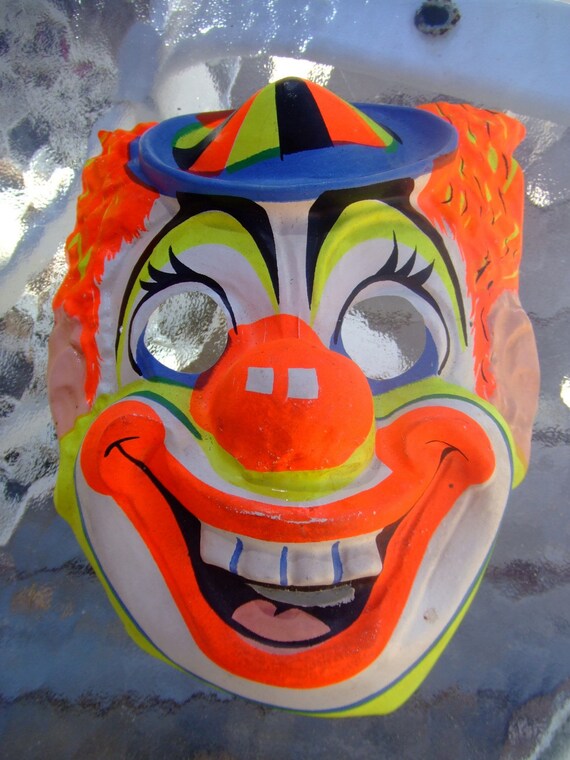 Vintage Halloween Mask Clown