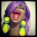 BOHO NEON COLOR block earrings metal leaf disc circles long green lemon lime chic blue tones amazing