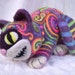 OOAK Psychedelic Cheshire Cat 1st place winner Living Felt Contest 2010