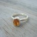 Golden Citrine Oval Solitaire in Sterling, Size 6 3\/4