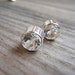 White Topaz Stud Earrings in Sterling