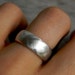 Argentium Sterling Silver Wide Band Ring, Made To Order
