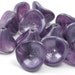 Czech Glass Beads 3 Petal Flower 10x12mm - Coated Satin Lavender (12) CZP297