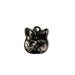 Tiny Cat Stampings Charms 9x8mm Gunmetal (6) CP099