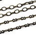Fancy Cable Chain Brass Ox - 3x2mm (2 Feet) CH31