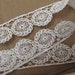 VENISE LACE EDGE, White. 4 1/2 yards. 1 inch wide. 843-A