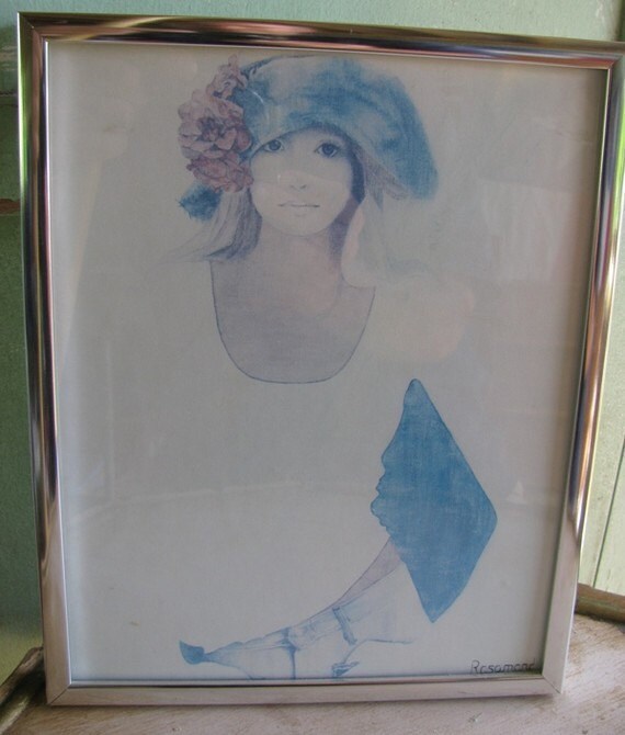 Vintage 70's Christine Rosamonds art Denium and Silk