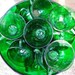 Green Glass Punch Bowl Set 15 cups, Egg Nog Bowl & Cups, Holiday Christmas Punch Bowl Set, Anchor Hocking