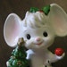 Christmas Mouse Figurine, Christmas Tree, Bulb The Night Before Christmas, Field Mouse, Mice