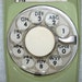 Vintage Telephone, Rotary Dial, Moss Green, Bell Telephone, Phone, Retro 64d