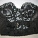 Corset, Lingerie, 1970's vintage black retro 70's, Pin Up Girl RockaBilly classic, Victoria's Secret, Lace, Sexy 75G