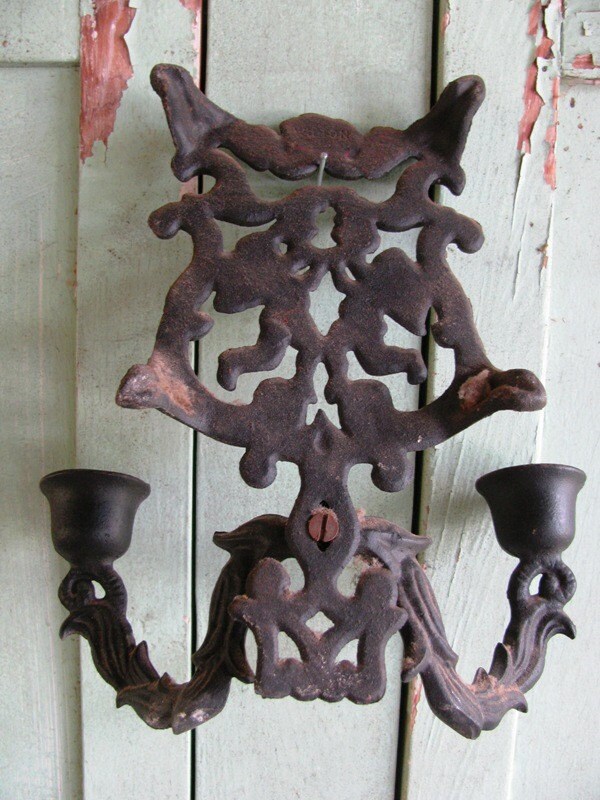 Vintage 50's retro Wilton Cast Iron Candle Holder diecast