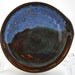 Pottery Spoon Rest OOAK Wheel Thrown Blue Brown Hand Made 84