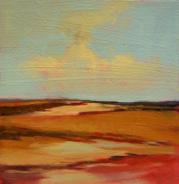 BARE GROUND Original oil painting landscape 100 by PaintingWell