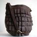 Leather Handbag Messenger bag Purse Brown