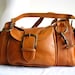 Tan Leather Satchel Bag by TheLeatherStore on Etsy