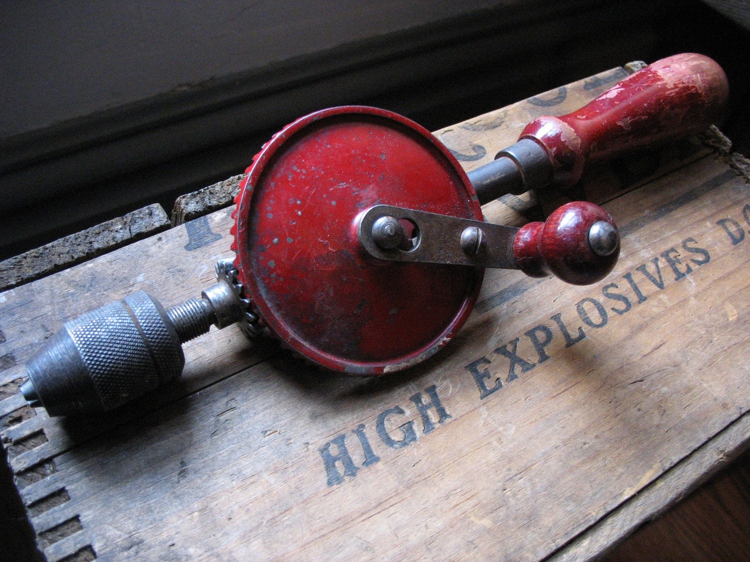 Antique Hand Crank Drill