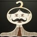 Fabulous Vintage 60's Victorian Man Clothing Hanger