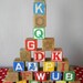 Sale-Set of 24 Vintage Wooden Blocks - Disney and Others